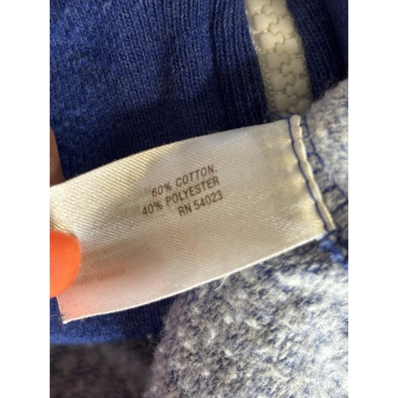 Old Navy Blue/White Zip Up Hoodie Size 2XL Logo Pockets - Picture 6 of 7